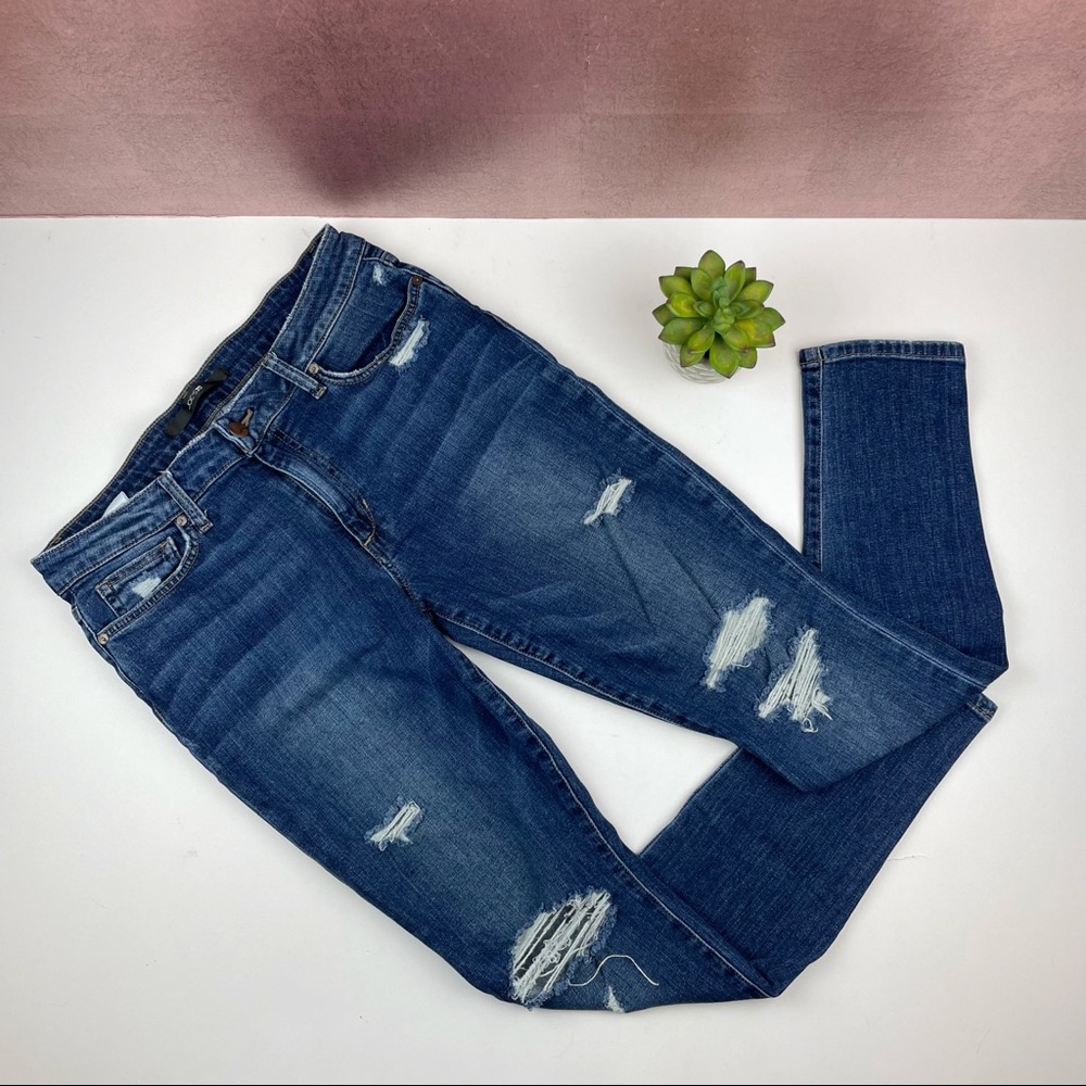 Joe's Jeans Denim Blue Distressed Skinny Ankle Jeans Women Size 30